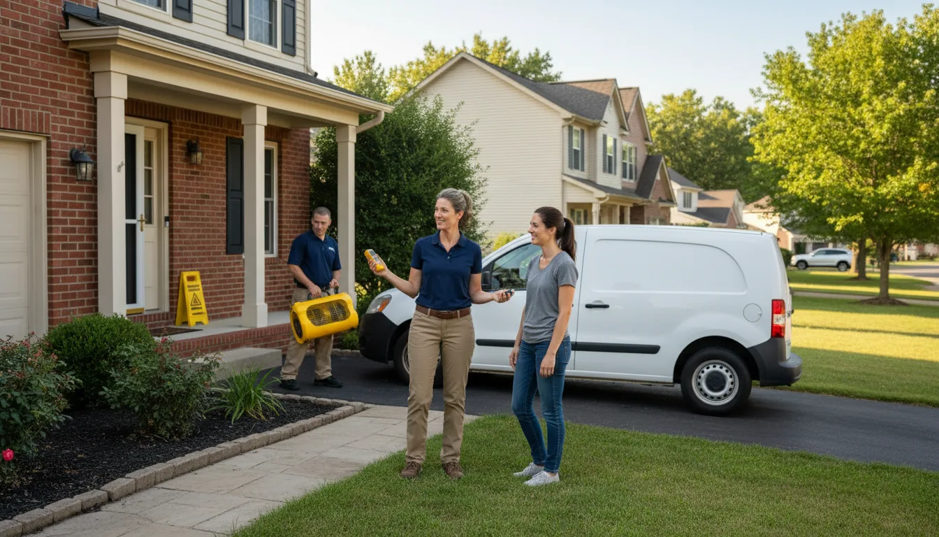 Residential water damage restoration in Manchester, MA